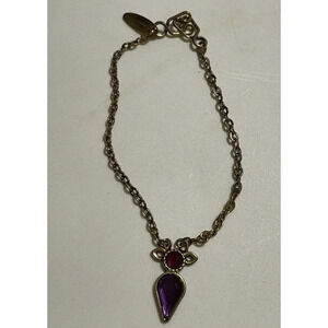 American Girl Rebecca's Beforever Meet Accessories Necklace Purple RARE